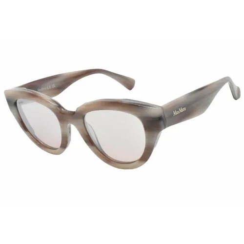 Солнцезащитные очки Max Mara MM0077, бежевый, бесцветный