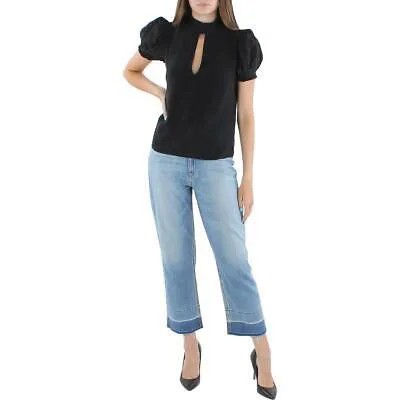 Женская черная шелковая блузка с воротником-стойкой Frame XS BHFO 5338