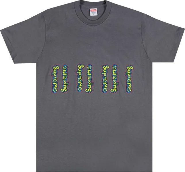 Футболка Supreme Gonz Logo Tee 'Warm Grey', серый