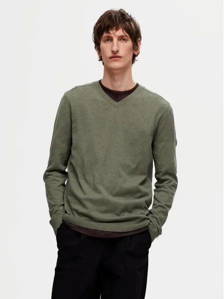 Свитер обычного кроя Selected Homme, зеленый