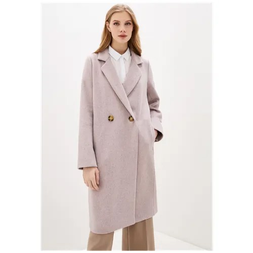 Пальто-реглан  DASTI демисезонное, силуэт прямой, средней длины, размер 46, розовый