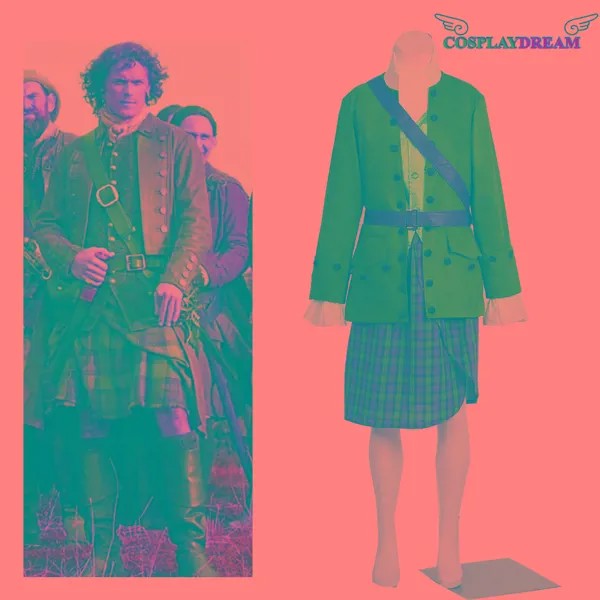 Костюм для косплея ТВ Outlander Джейми Фрейзер костюм шотландского воина мужской ретро костюм шотландского воина