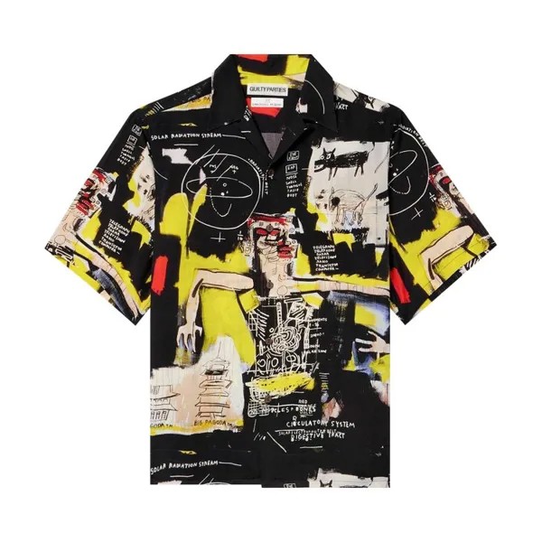 Рубашка Wacko Maria x Jean-Michel Basquiat Short-Sleeve Hawaiian Shirt (Type-1), разноцветный
