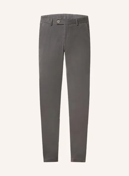 Вельветовые брюки HILTL Extra Slim Fit, серый