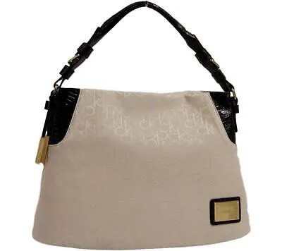 Новая жаккардовая сумка с логотипом Calvin Klein черного/белого цвета слоновой кости Сумка-портмоне