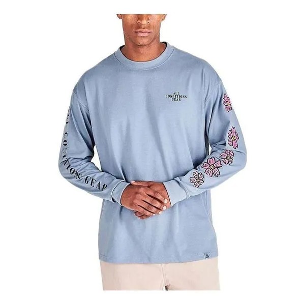 Футболка Nike ACG Long Sleeve Flower Tee 'Ashen Slate', цвет ashen slate/white