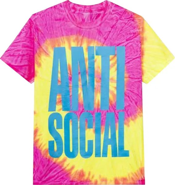 Футболка Anti Social Social Club Heatwave Tee 'Pink Tie Dye', розовый