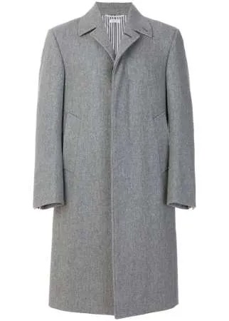 Thom Browne классическое однобортное пальто 'Melton'
