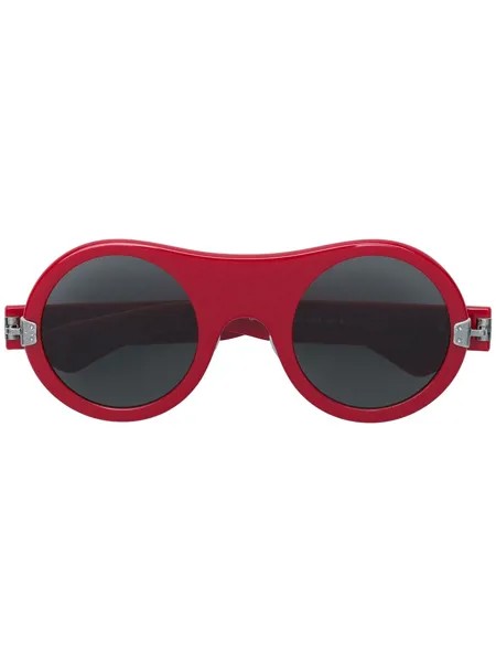 Calvin Klein 205W39nyc солнцезащитные очки в круглой оправе