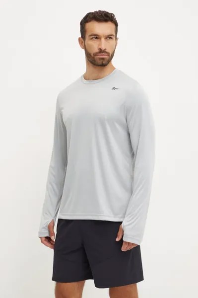 Тренировочный лонгслив Reebok, серый