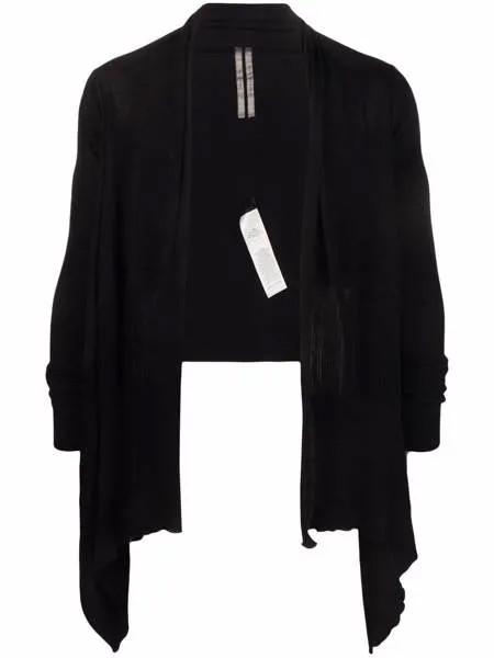 Rick Owens куртка с длинными рукавами и драпировкой