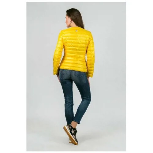 Куртка  Stella Guardino демисезонная, средней длины, размер 40, желтый