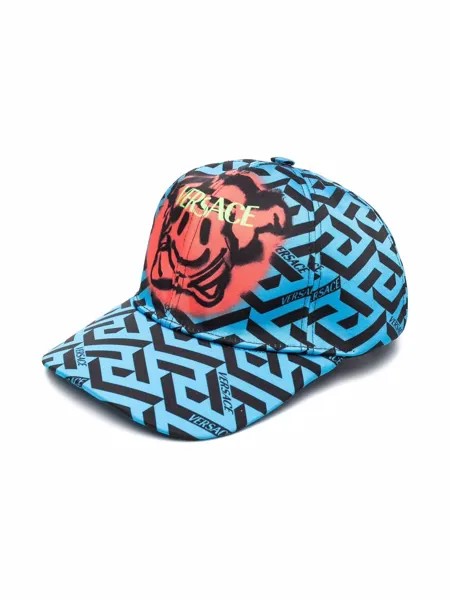 Versace Kids кепка с узором Greca