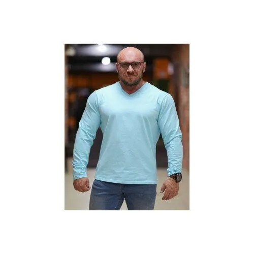 Лонгслив Inferno Style, хлопок, размер M, бирюзовый