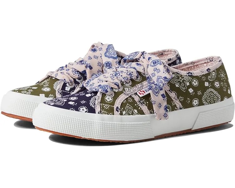 Кроссовки Superga 2750 - Bandana Mix, цвет Green/Blue