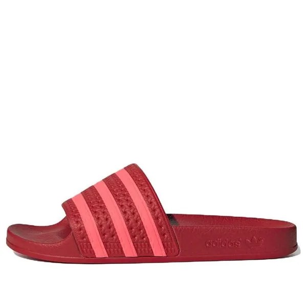 Тапочки (WMNS) adidas Adilette Slide 'Scarlet', красный