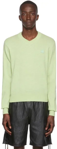Зеленый шерстяной свитер Acne Studios