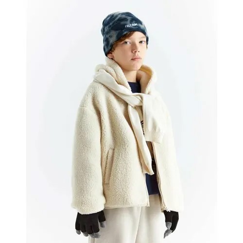 Перчатки Gloria Jeans GJ COOL, размер 8-10л, черный/серый