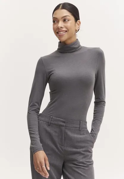 Футболка с длинным рукавом PAMILA ROLL NECK b.young, жемчужный черненый