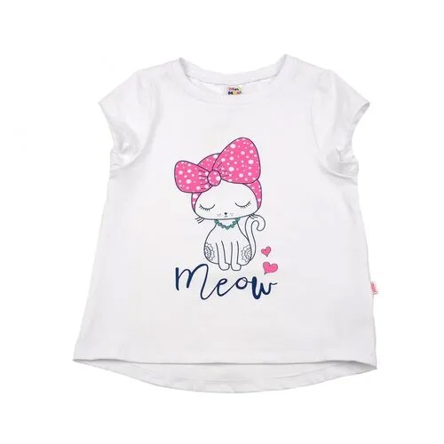 Футболка Mini Maxi 3929, цвет белый, размер 122