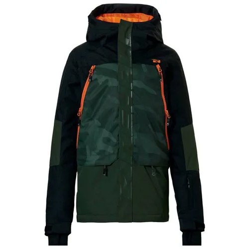 Куртка Rehall, размер 128, черный, зеленый