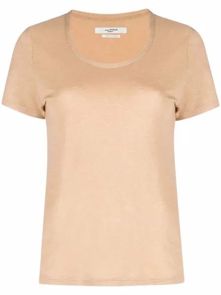 Isabel Marant Étoile льняная футболка с круглым вырезом