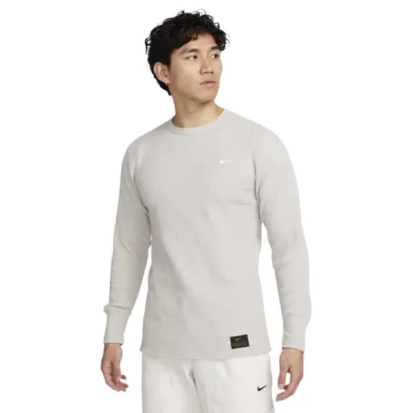Лонгслив Nike Men's Long Sleeve Waffle, светло-серый