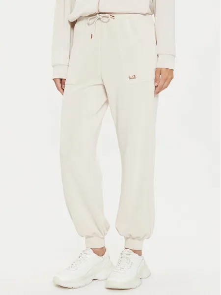 Спортивные брюки regular fit Ea7 Emporio Armani, бежевый