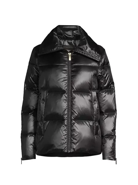 Стеганая куртка-пуховик Donna Karan New York, черный
