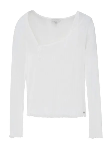 Лонгслив Pull&Bear, белый