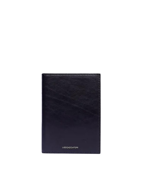 Черный кошелек Passport из гладкой кожи