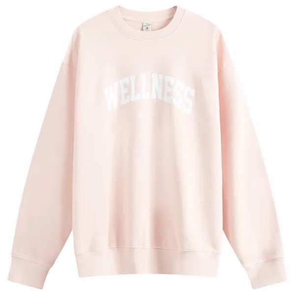 Толстовка Sporty & Rich Wellness Ivy Sweatshirt, цвет Ballet Pink & White