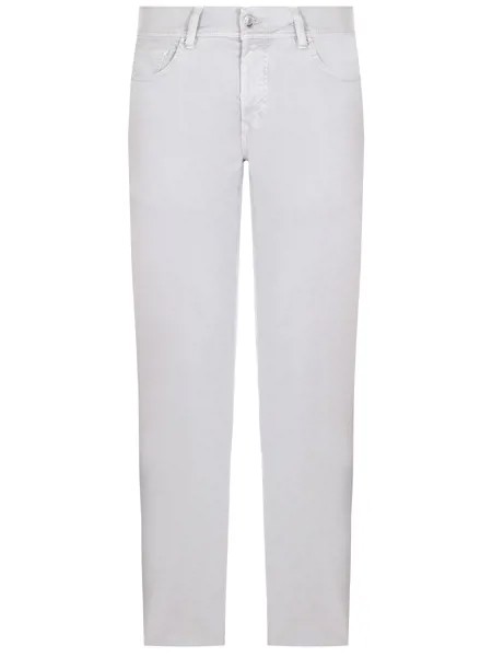 Джинсы Tapered Fit изо льна и хлопка