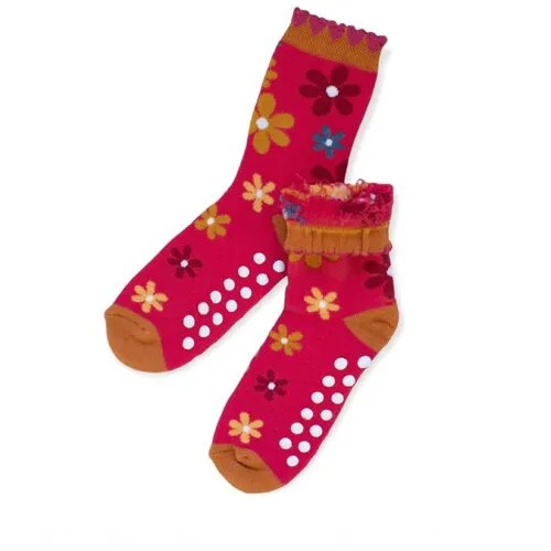 Комплект носков Aviva kids collection 3шт, 31/34, носки детские махровые со стоперами, антискользящие следочки, теплые, в подарочной коробке