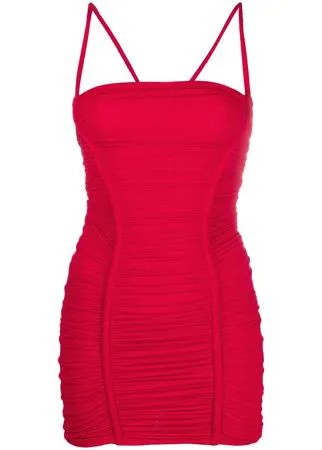 Dsquared2 приталенное платье мини со сборками