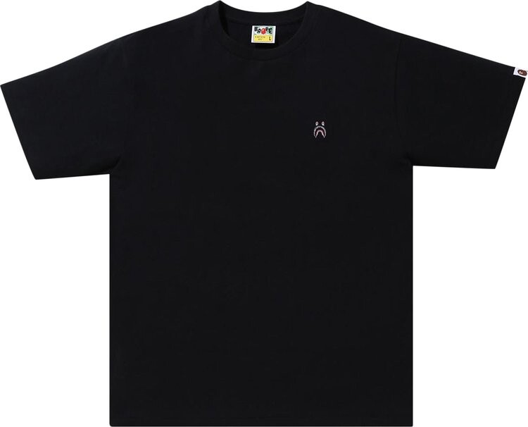 Футболка BAPE Shark One Point Tee 'Black', черный