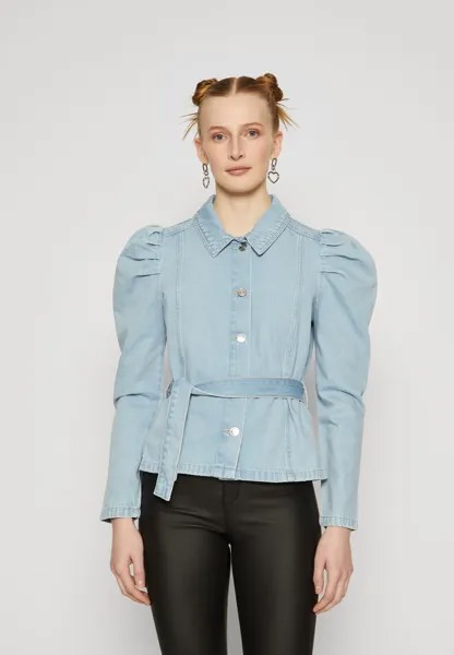 Джинсовая куртка Onljules Belt Jacket ONLY Tall, цвет light blue denim