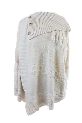 Inc International Concepts Новый кремовый свитер с запахом смешанной вязки L-XL $ 119,5