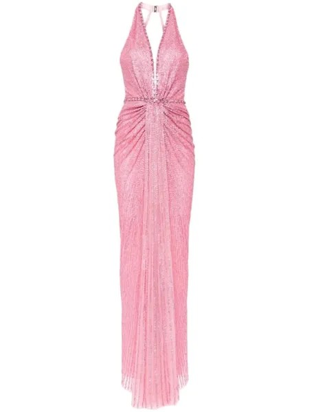 Декорированное платье Petunia Jenny Packham, розовый