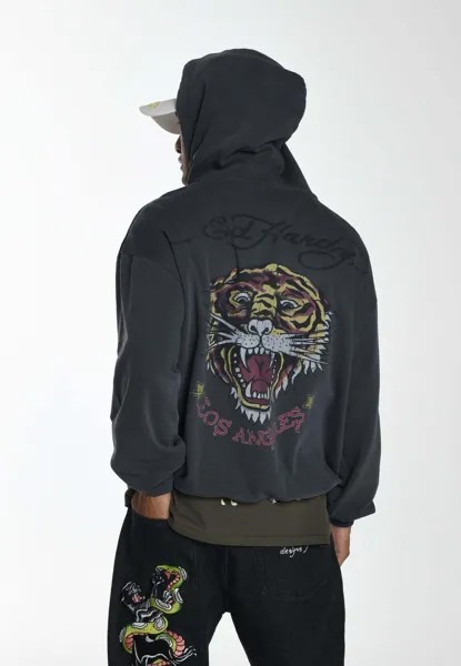 Толстовка Melrose Tiger Ed Hardy, цвет charcoal