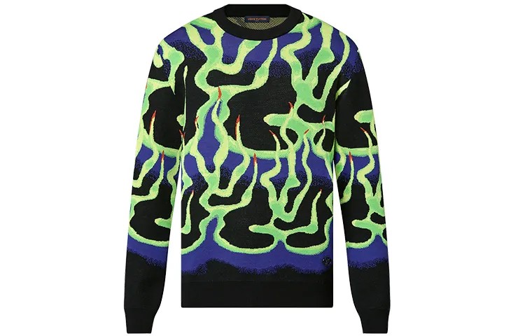 Новые квартальные продукты LV Sweater Men Multicolor Louis Vuitton, цвет Multicolor