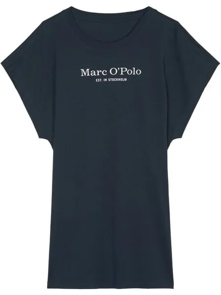 Ночная рубашка из смешанного хлопка Marc O'Polo, синий