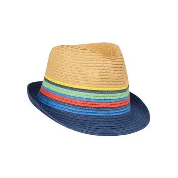 Шляпа соломенная, в разноцветную полоску