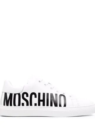 Moschino кеды с логотипом