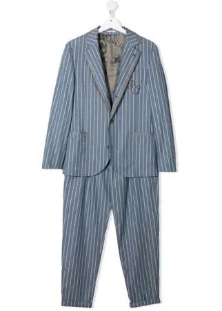 Brunello Cucinelli Kids костюм-двойка в полоску