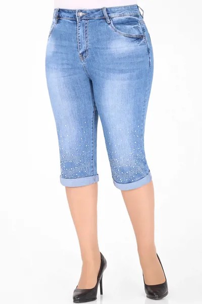 Бриджи женские AlmondShop М-12 1131.С1 синие 48 RU