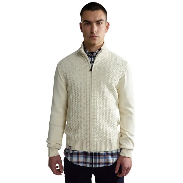 Свитер Napapijri D-Trondheim Full Zip, бежевый