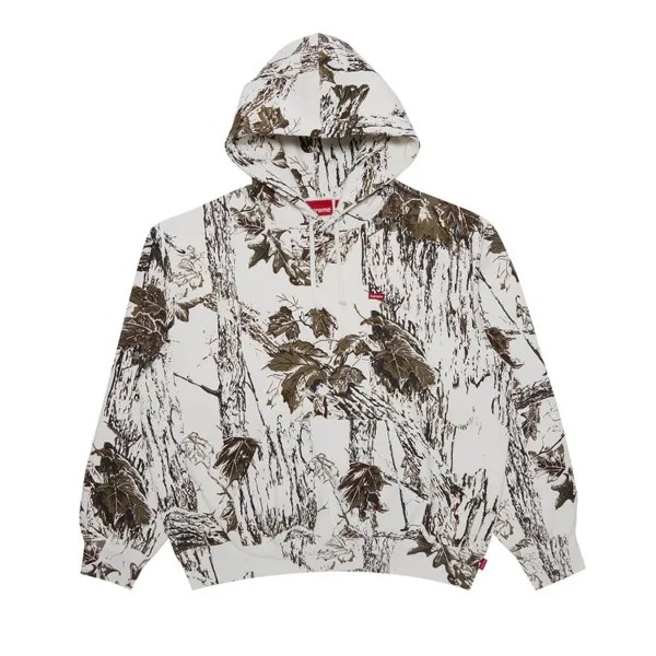 Толстовка Supreme Small Box Hooded 'Snow Camo', белый