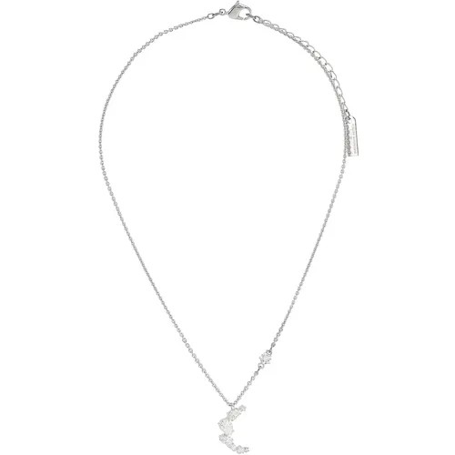 Колье SWAROVSKI, кристаллы Swarovski, длина 38 см, серебряный