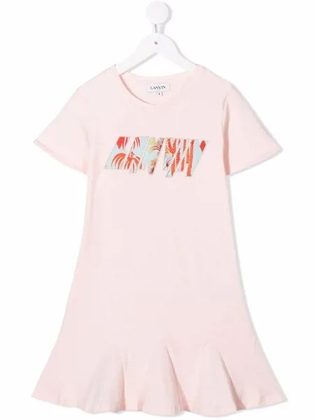 LANVIN Enfant платье с логотипом